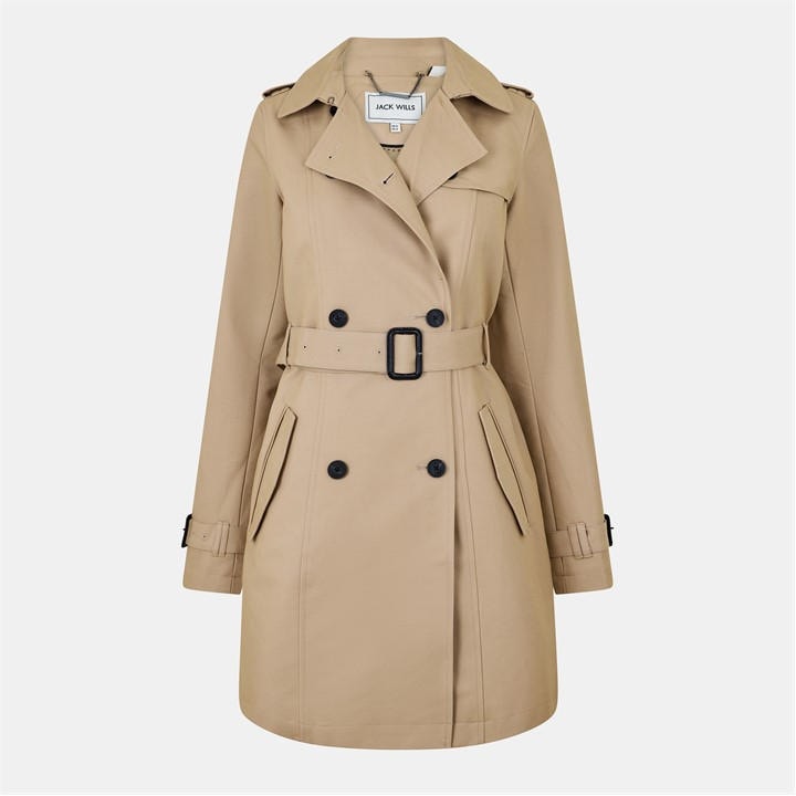 Jack Wills Trench Coat Womens Stone