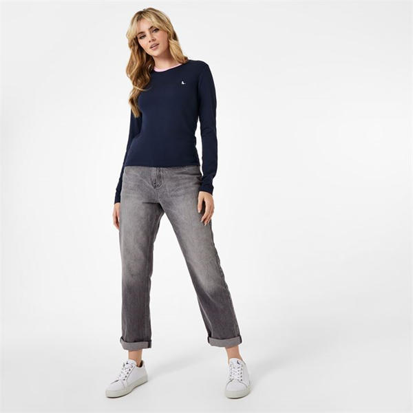 Jack Wills Trinkey Long Sleeve Ringer T Shirt Navy