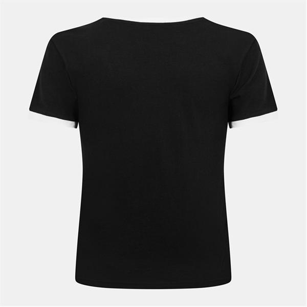 Jack Wills Trinkey Ringer T Shirt Black