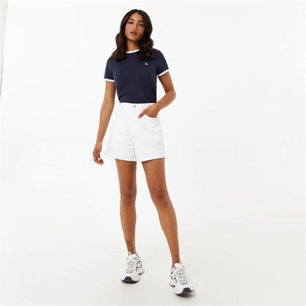 Jack Wills Trinkey Ringer T Shirt Navy