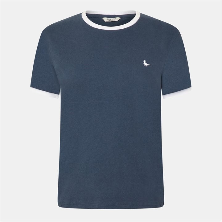 Jack Wills Trinkey Ringer T Shirt Navy