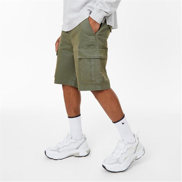 Jack Wills Twill Cargo Shorts Khaki