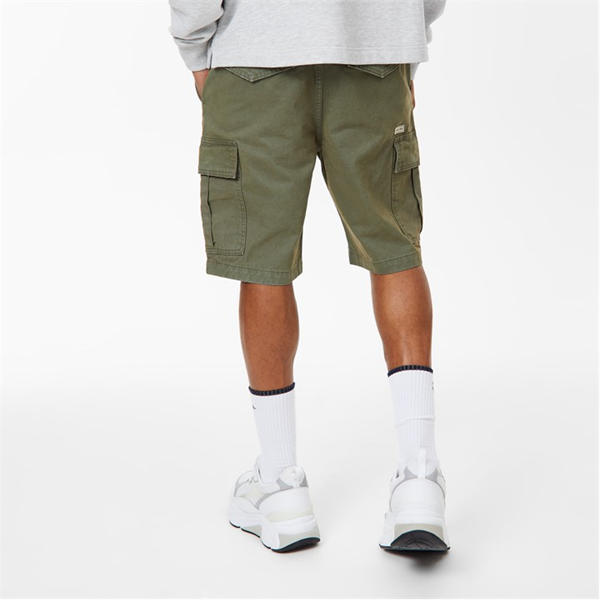 Jack Wills Twill Cargo Shorts Khaki