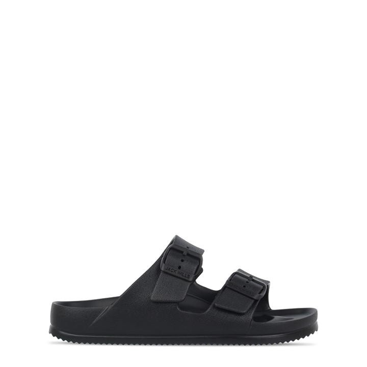 Jack Wills Two Strap Sandals Womens Black