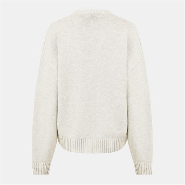 Jack Wills V Neck Cardigan Light Heather