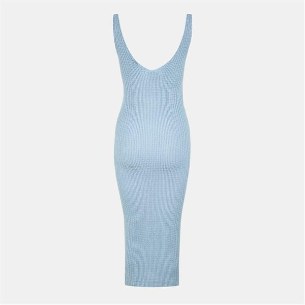 Jack Wills V Neck Midi Dress Blue