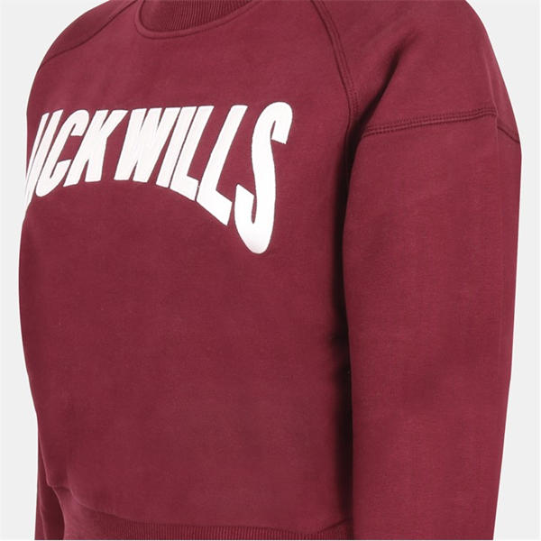 Jack Wills Varsity Crew Ld54 Burgundy
