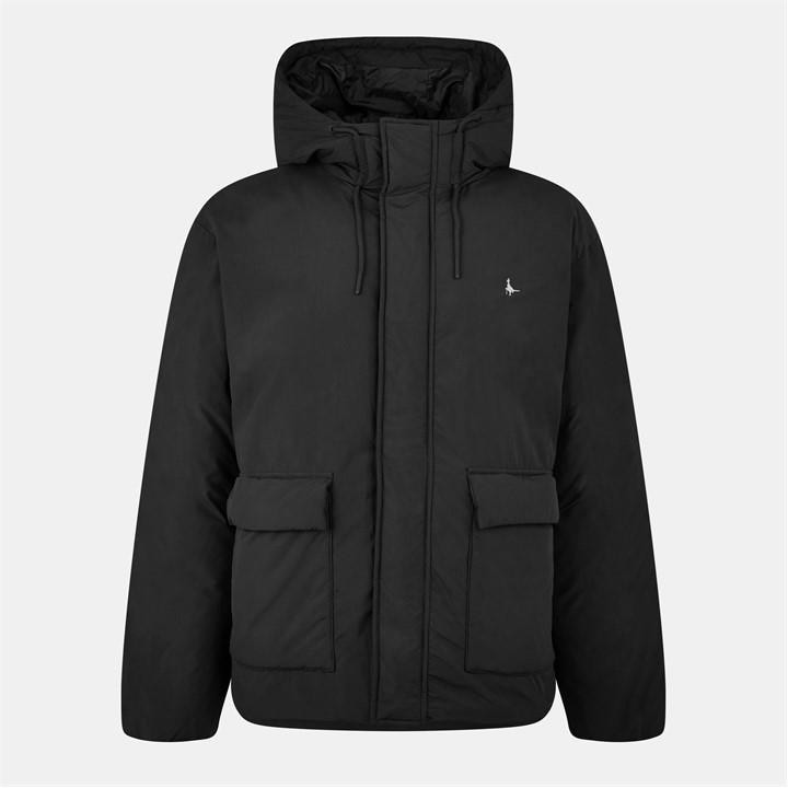 Jack Wills Wadded Puffer Men Black
