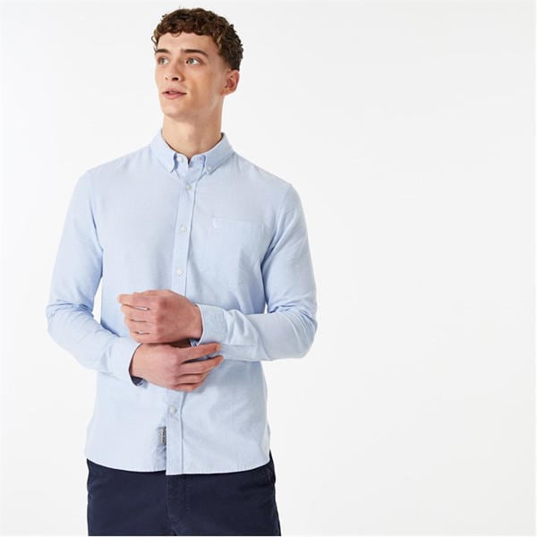 Jack Wills Wadsworth Oxford Shirt Mens Sky Blue
