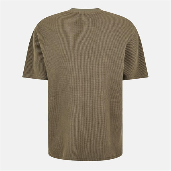 Jack Wills Waffle Graphic T Shirt Smokey Olive