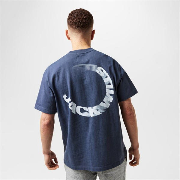 Jack Wills Watercolour T Shirt Night Sky