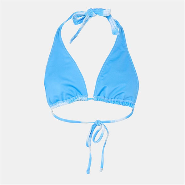 Jack Wills Wide Strap Bikini Top Blue Swirl
