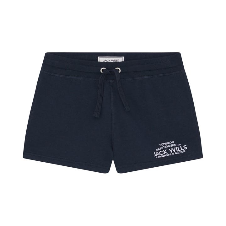 Jack Wills Wills Bea Fleece Girls Short Navy