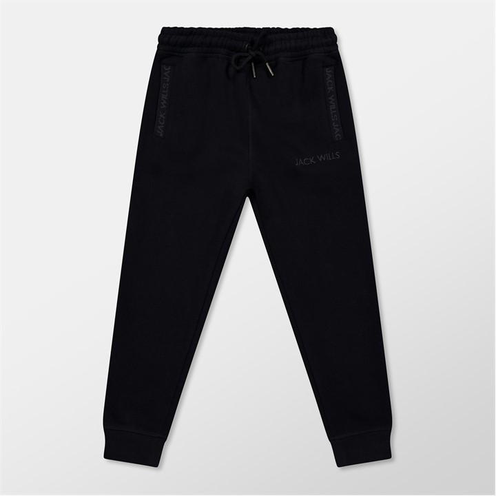 Jack Wills Wills Junior Jacquard Joggers Black