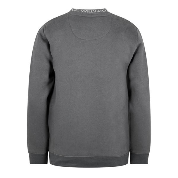 Jack Wills Wills Juniors Jacquard Crew Slate