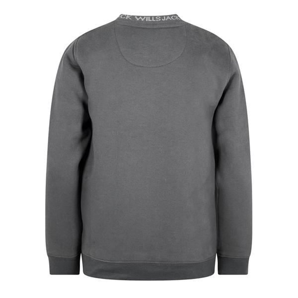 Jack Wills Wills Juniors Jacquard Crew Slate