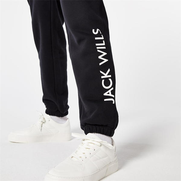 Jack Wills Wills Logo Joggers Black