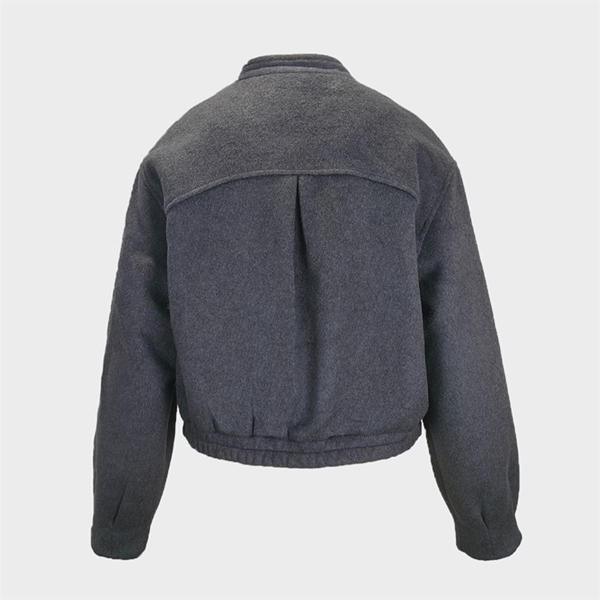 Jack Wills Wool Bomber Ld54 Grey