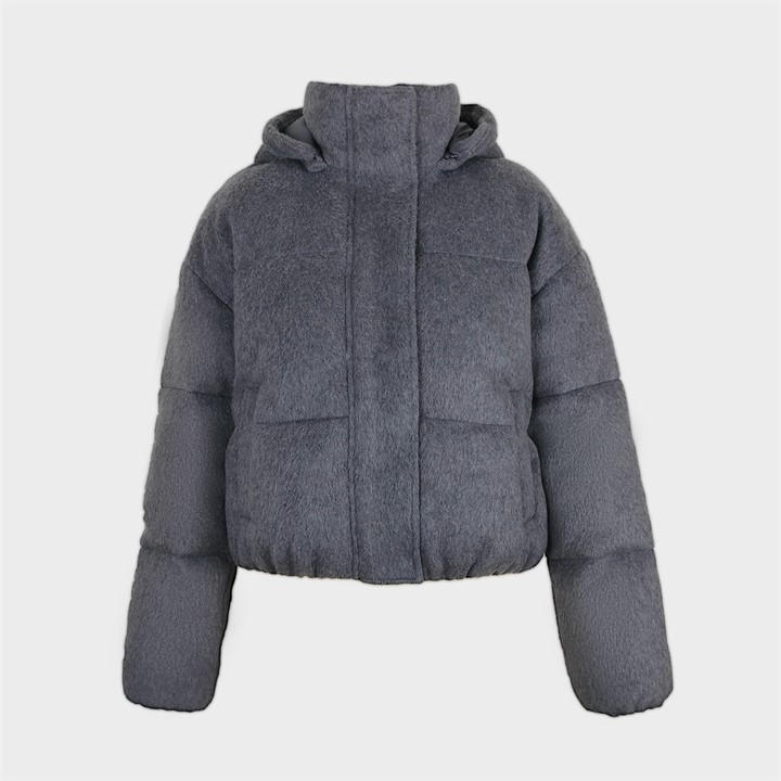 Jack Wills Wool Puffer Ld54 Grey