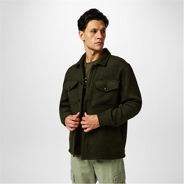 Jack Wills Wool Shacket Khaki