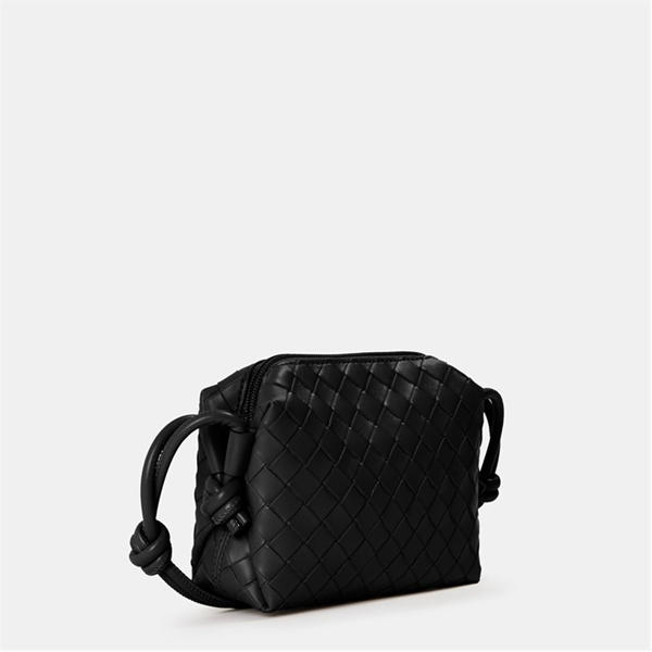Jack Wills Woven Crossbody Bag Black