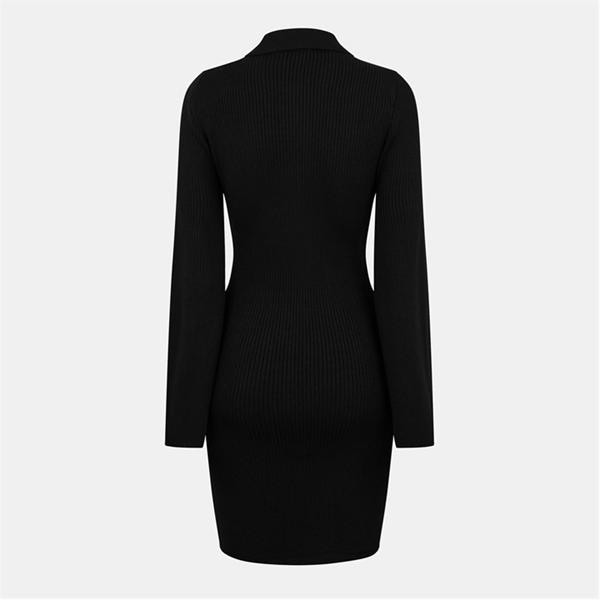 Jack Wills Zip Mini Dress Black