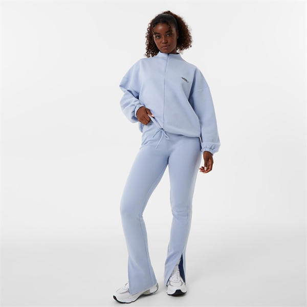 Jack Wills Zip Through Funnel Sweat Soft Blue