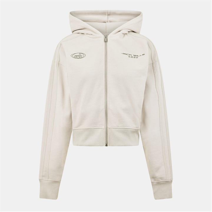 Jack Wills Zip Through Hoodie Stone