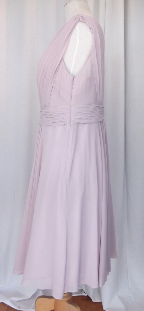 Jacques Vert BRAND NEW WITH TAGS CLOVER PINK PLEATED CREPE CHIFFON COCKTAIL DRESS BEADED LACE MODESTY VEST CREPE CHIFFON SKIRT