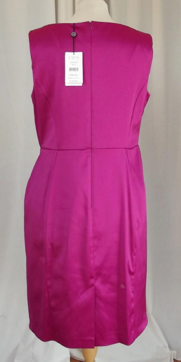 Jacques Vert BRAND NEW WITH TAGS JACQUES VERT COLLECTION FUSCHIA PINK SATIN SLEEVELESS SHIFT DRESS
