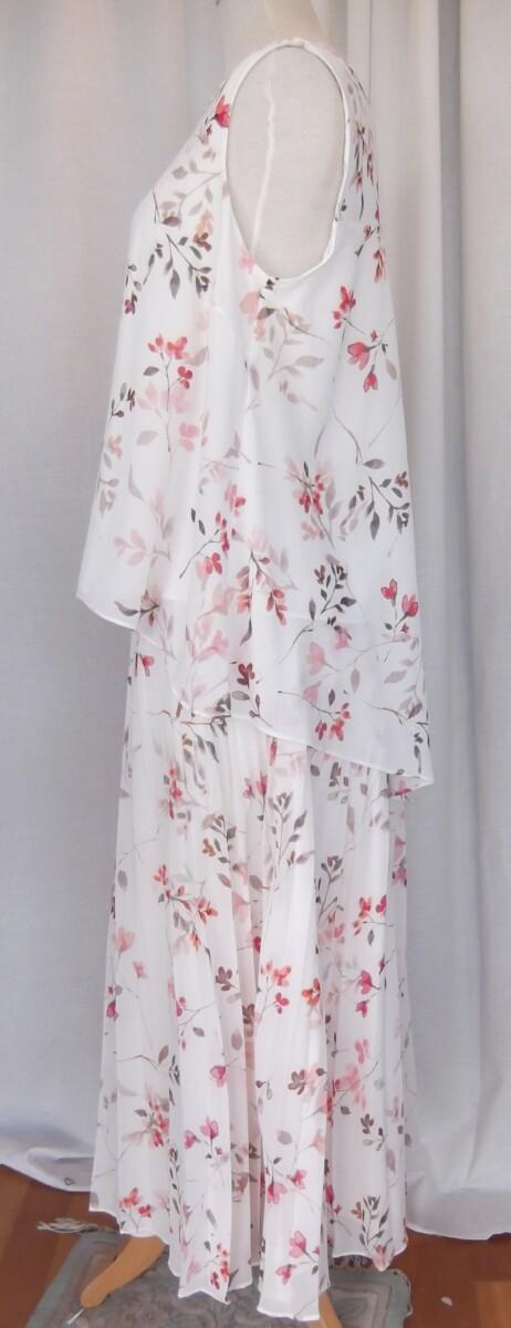 Jacques Vert JACQUES VERT COLLECTION OSAKA RANGE PLEATED SKIRT & SLEEVELESS CREPE CHIFFON TOP CUT HI/LO