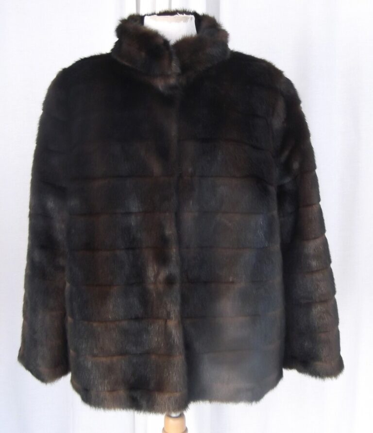 jacques vert JACQUES VERT MINK FAUX FUR JACKET SIZE 20 IN EXCELLENT CONDITION