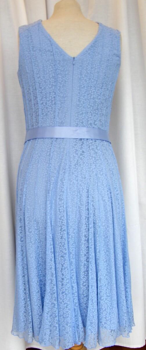 Jacques Vert LIGHT CORNFLOWER RANGE LIGHT BLUE LACE DRESS DITZY FLORAL PRINT & LIGHT CORNFLOWER SHANTUNG JACKET