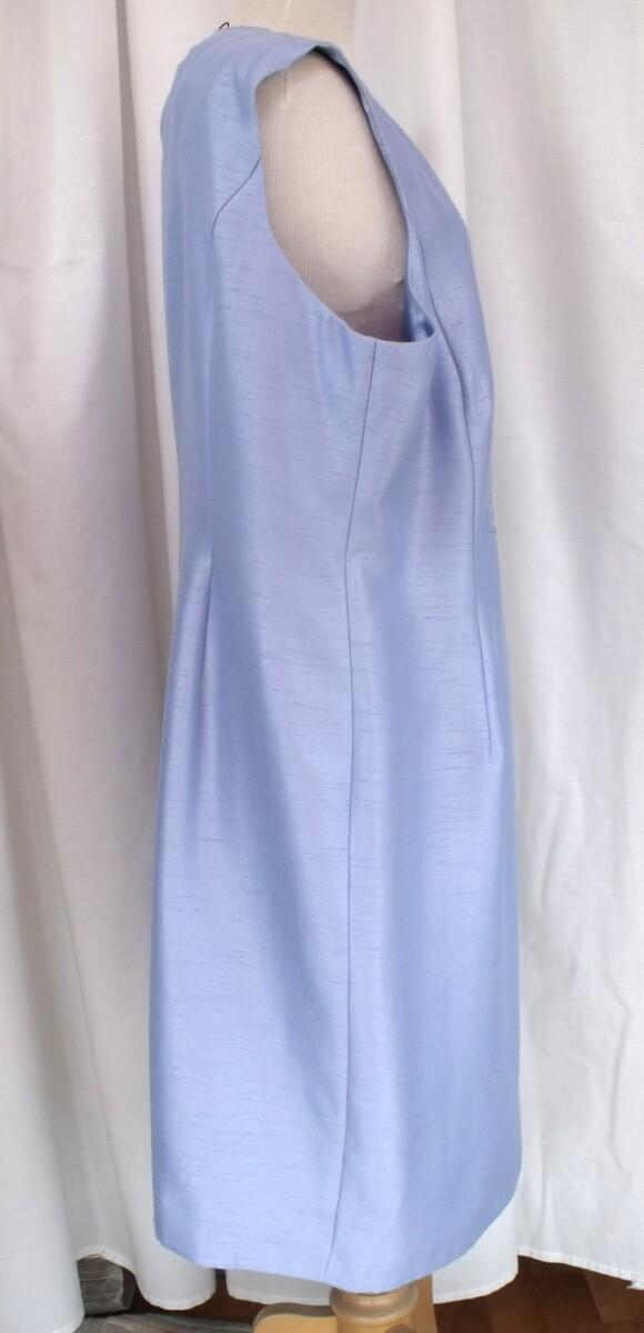 Jacques Vert LIGHT CORNFLOWER RANGE LIGHT CORNFLOWER BLUE SHANTUNG SHIFT DRESS & LIGHT CORNFLOWER SHANTUNG COAT