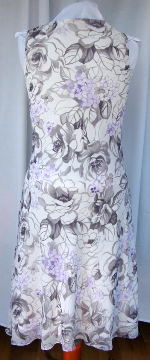 Jacques Vert LILAC HAZE RANGE CREAM CHIFFON DRESS MAUVE & LILAC PRINT LILAC SHANTUNG JACKET