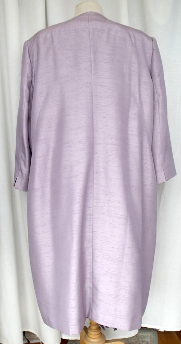 Jacques Vert MAUVE OPULENT LACE DRESS WITH 3D EFFECT MATCHING MID MAUVE SHANTUNG COAT