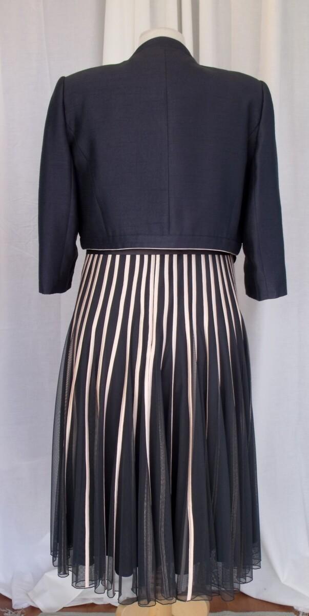 Jacques Vert MERCURY & GINGER RANGE GINGER RIBBON ON MERCURY NET STRAPPY DRESS MERCURY SHORT JACKET