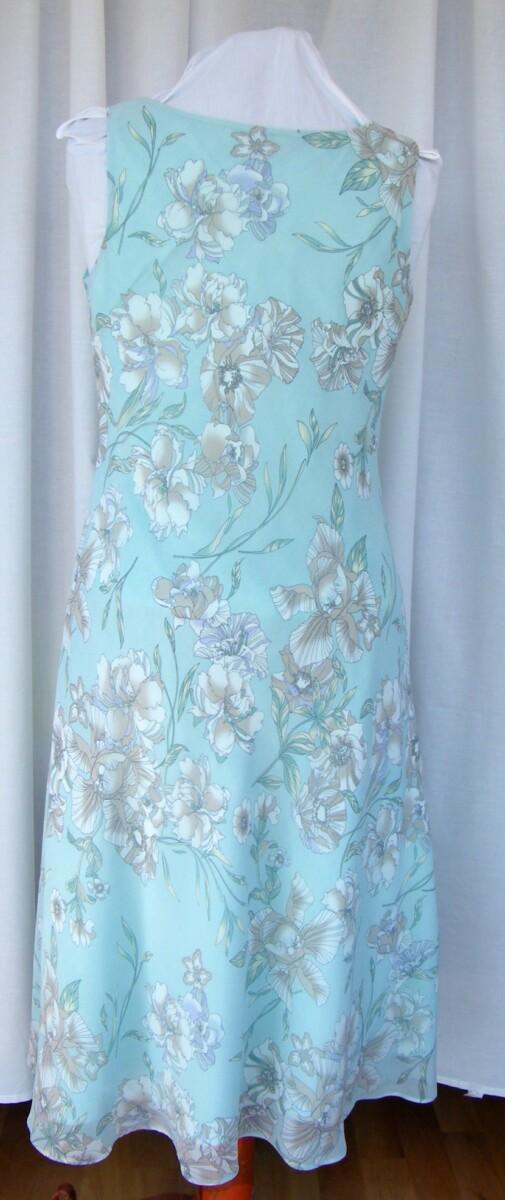 Jacques Vert MINT BRULEE RANGE MINT CREPE CHIFFON FIT & FLARE DRESS FLORAL PRINT IN BRULEE & MATCHING MINT JACKET