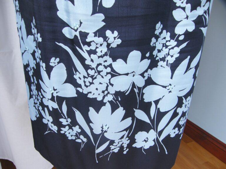 Jacques Vert MONIQUE RANGE NAVY SHANTUNG SHIFT DRESS POWDER BLUE PRINT & POWDER BLUE SHORT JACKET