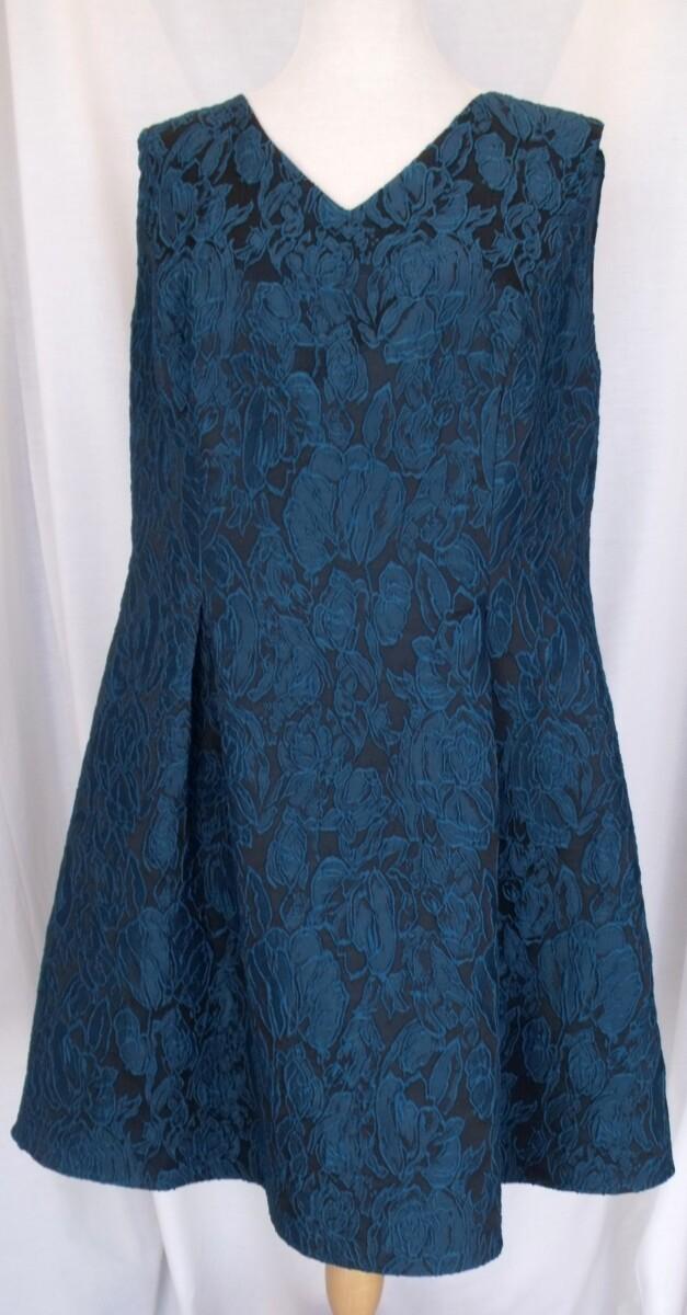 jacques vert PETITE RANGE GREEN FLORAL JACQUARD PROM DRESS