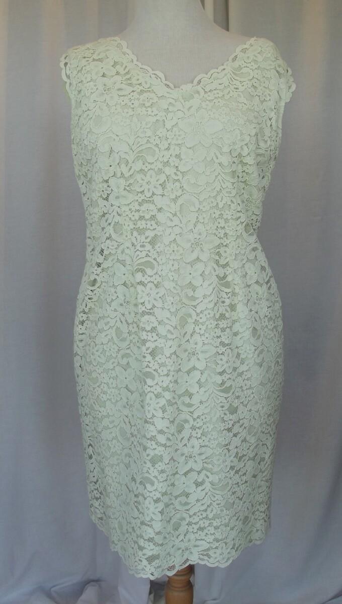 Jacques Vert PETITE RANGE SOFT LIME LACE SHIFT DRESS & ( NON PETITE) SOFT LIME SHANTUNG JACKET