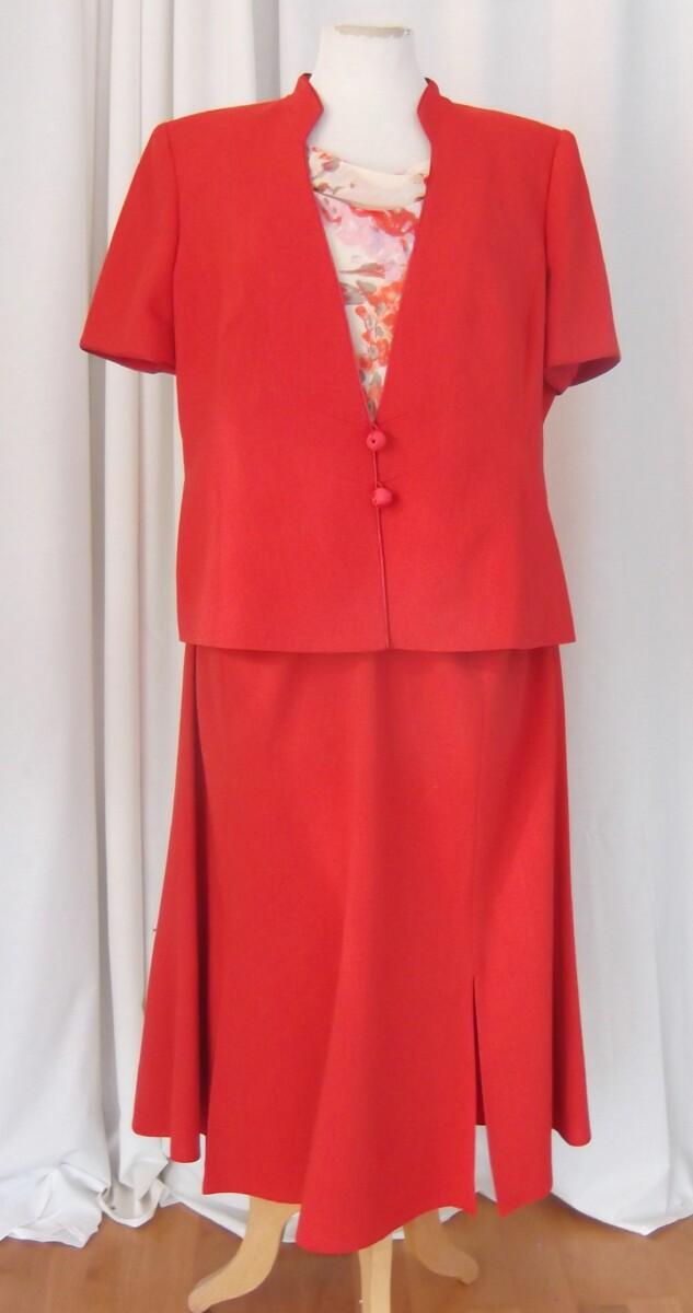 jacques vert PIMENTO RANGE RED SHORT SLEEVED WOVEN JACKET & SKIRT & IVORY CREPE CHIFFON SKIRT & TOP PIMENTO RED PRINT jacques vert PIMENTO RANGE RED SHORT SLEEVED WOVEN JACKET & SKIRT & IVORY CREPE CHIFFON SKIRT & TOP PIMENTO RED PRINT