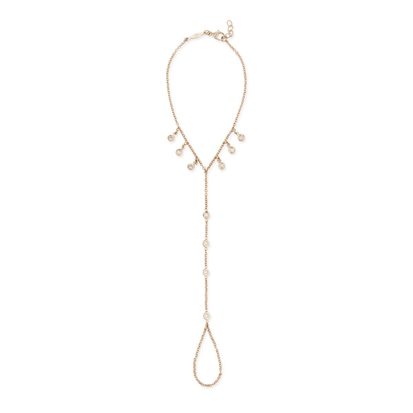 Jacquie Aiche 10 Diamond Shaker Wrist Finger Bracelet