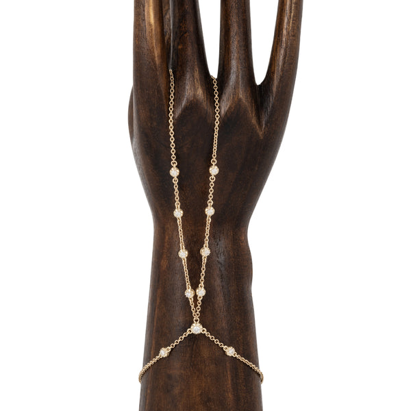 jacquie aiche 11 Sophia Diamond Double Stem Finger Bracelet