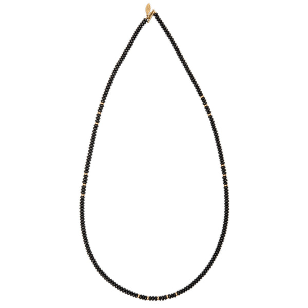 Jacquie Aiche 17 Gold Beads + Hematite Beaded Necklace
