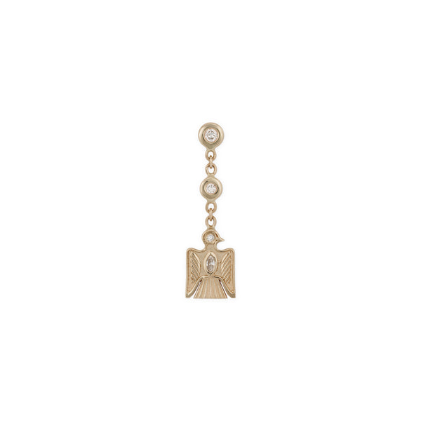 jacquie aiche 2 Diamond + Small Marquise Center Thunderbird Drop Stud