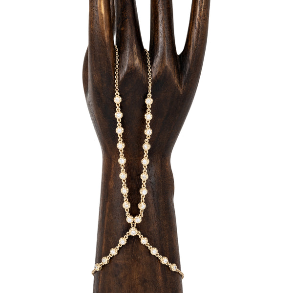 jacquie aiche 27 Sophia Diamond Double Stem Finger Bracelet