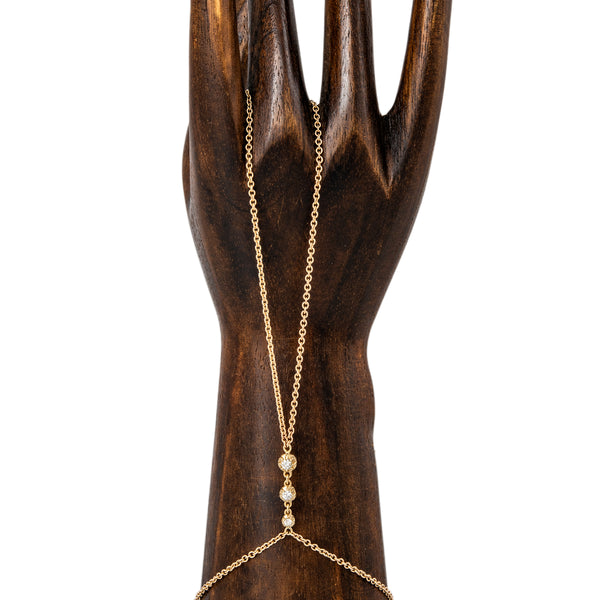 jacquie aiche 3 Graduated Sophia Diamond Double Stem Finger Bracelet