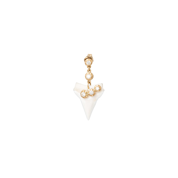 Jacquie Aiche 5 SOPHIA DIAMOND SHARK TOOTH DROP STUD EARRING