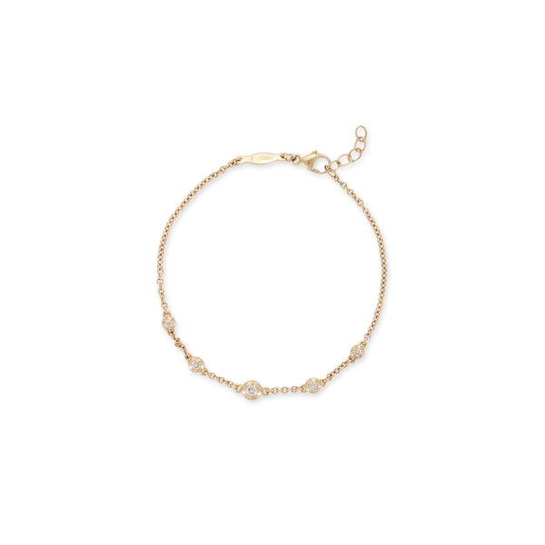 jacquie aiche 5 Spaced Out Graduated Sophia Diamond Bracelet